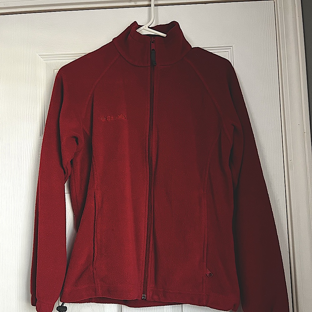 Womens Columbia Zip Up fleece Jacket small